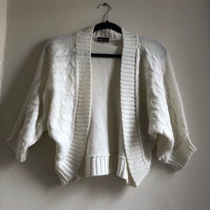 Knitted shrug sweater